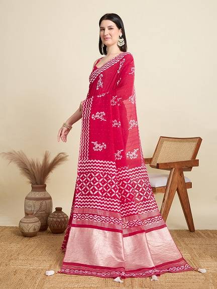 Maahi 181 Printed Cotton Fancy Saree Collection