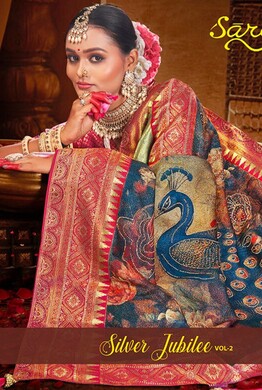 Saroj Silver Jubilee Vol 2 Designer Silk Saree Collection