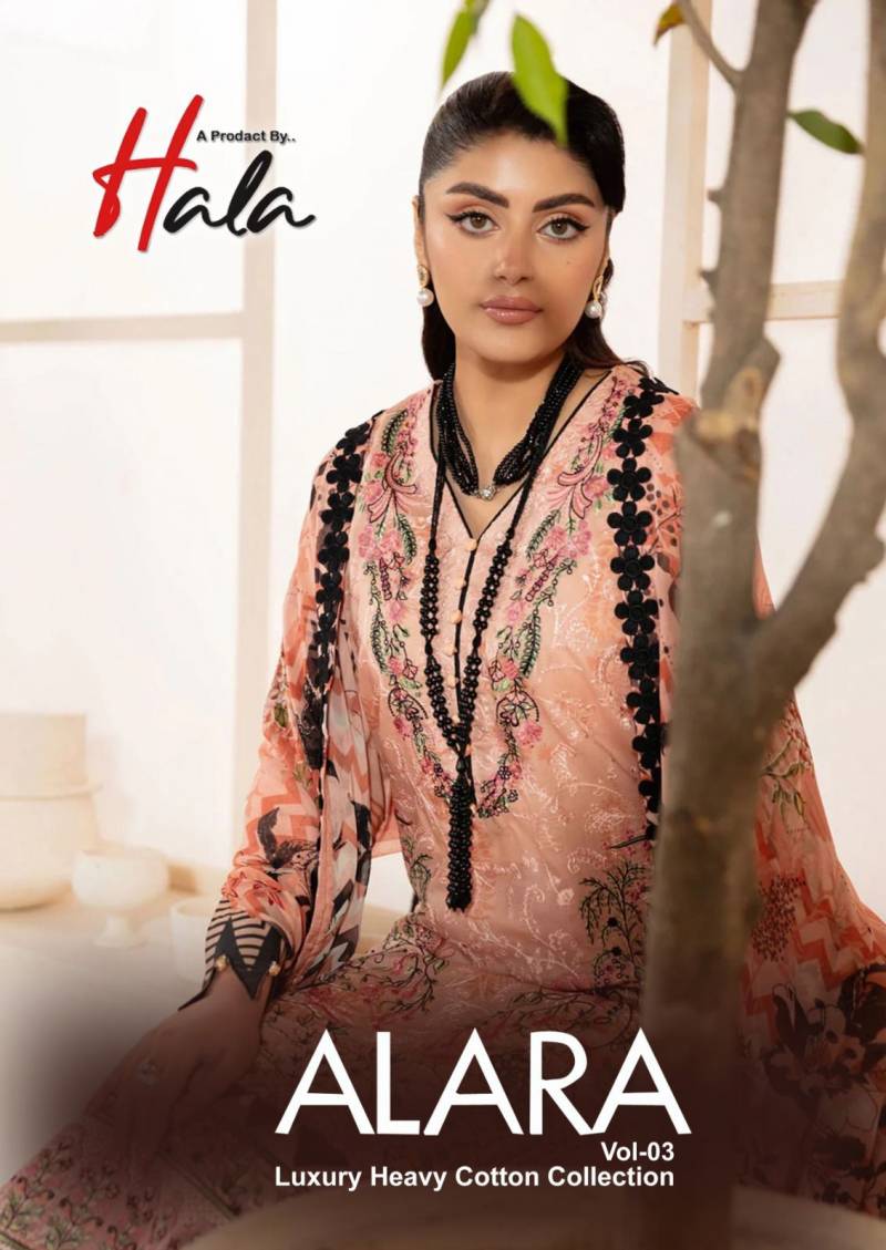 Hala Alara Vol 3 Cotton Printed Dress Material Collection