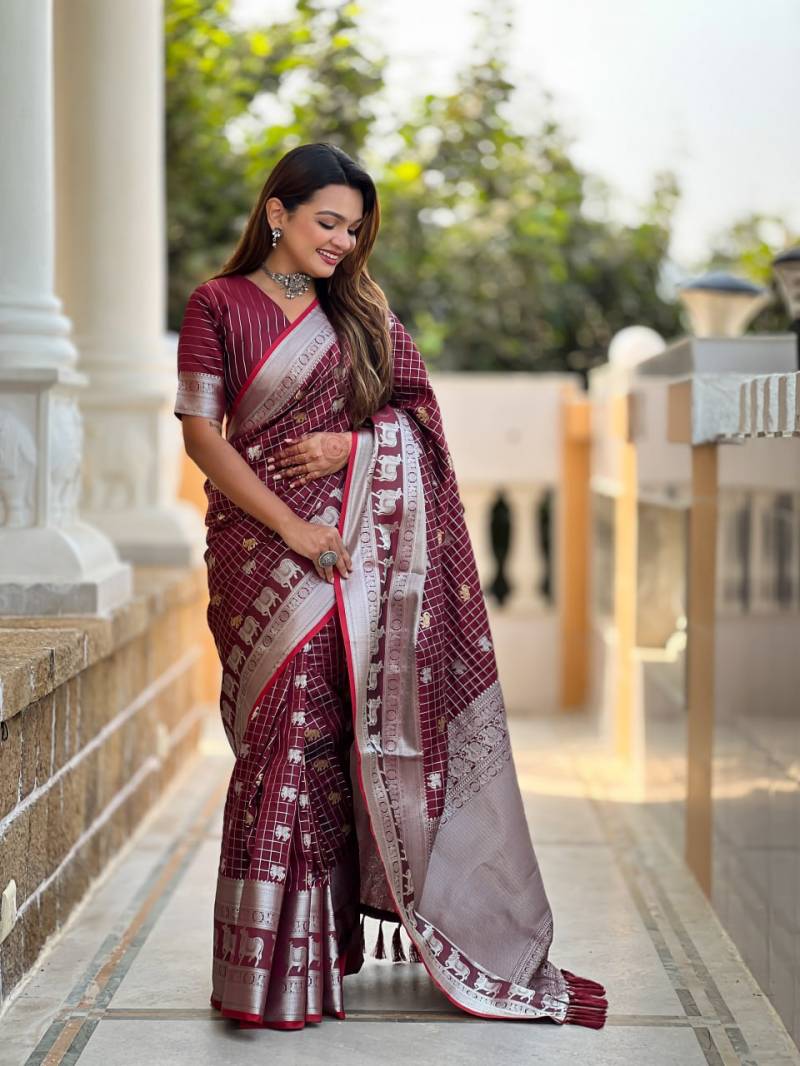 Banarasi 40185 Traditional Soft Silk Saree Collection