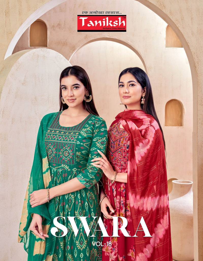 Taniksh Swara Vol 18 Capsule Printed Kurti Bottom With Dupatta