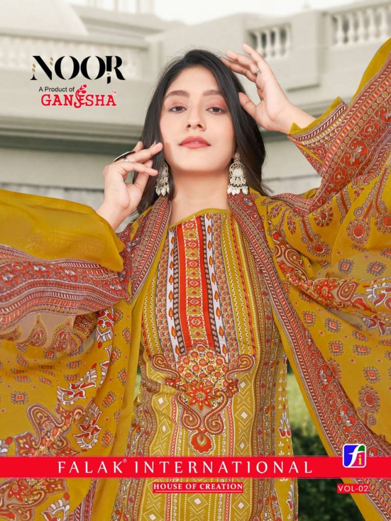 Ganesha Noor Vol 02 Cotton Printed Dress Material Collection