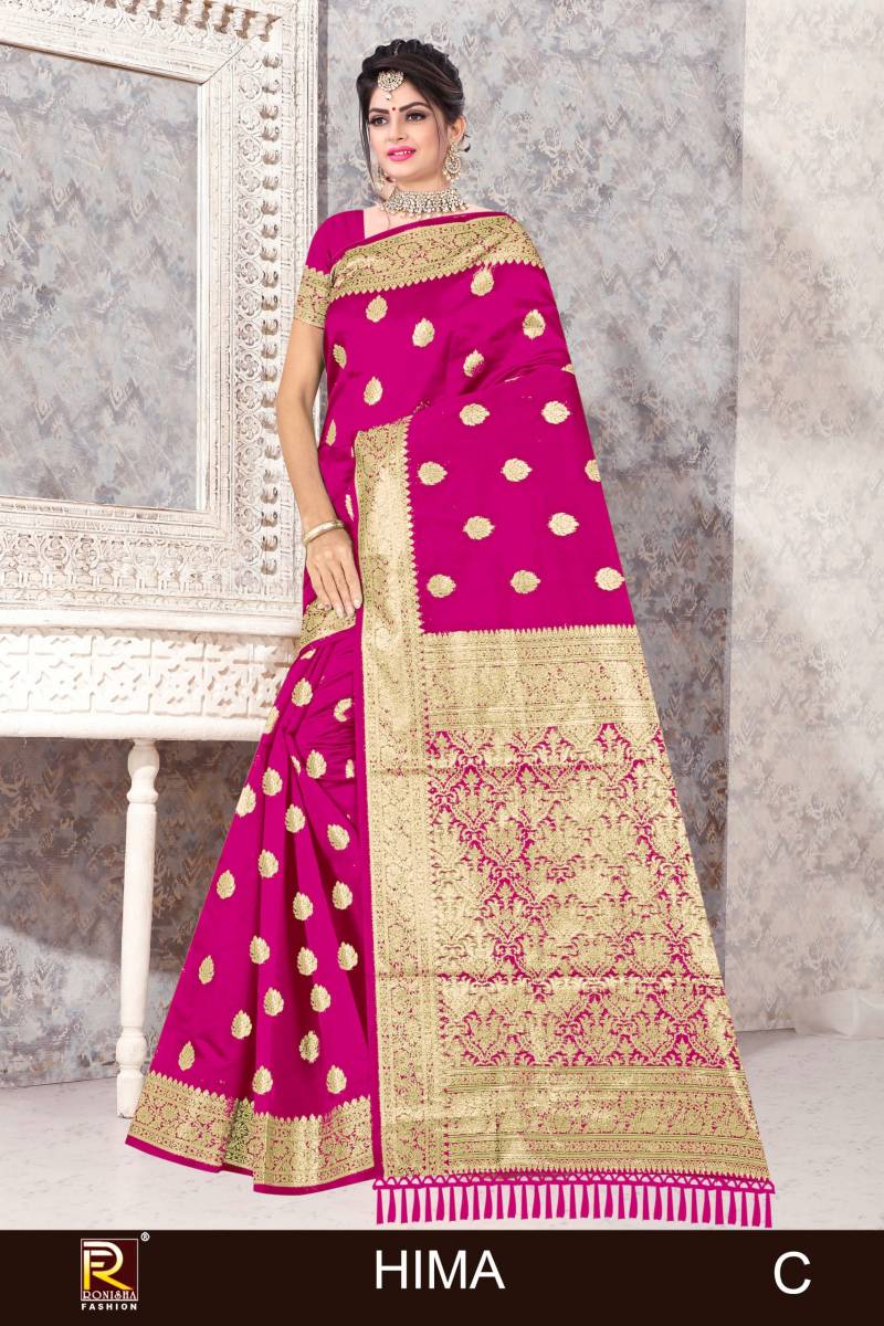 Ronisha Hima Banarasi Silk Traditional Wear Saree Collection
