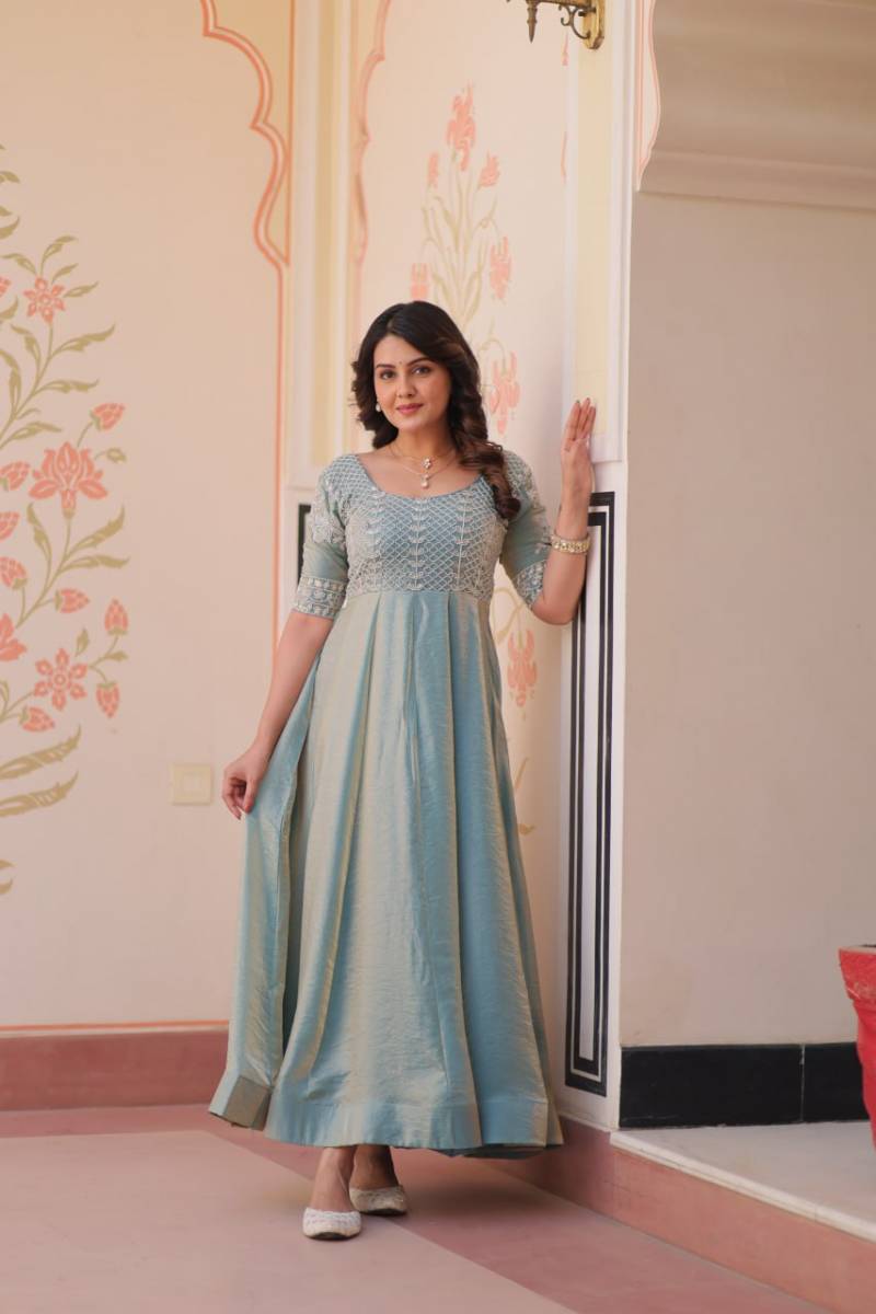 Luna Vol 52 Fendy Embroidered Gown With Dupatta Collection