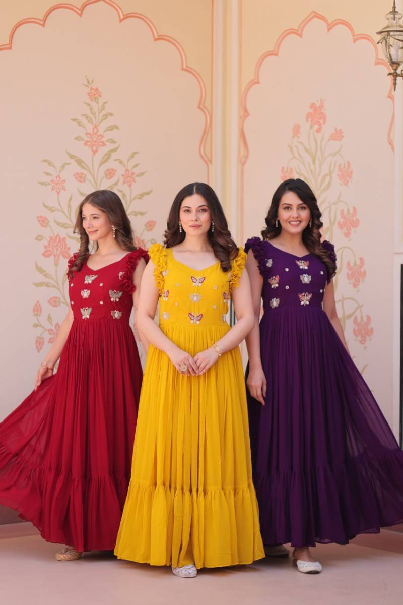 Luna vol 49 Designer Embroidered Stylish Gown Collection