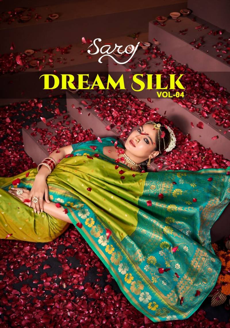 Saroj Dream Silk Vol 4 Wedding Rich pallu Silk Saree Collection