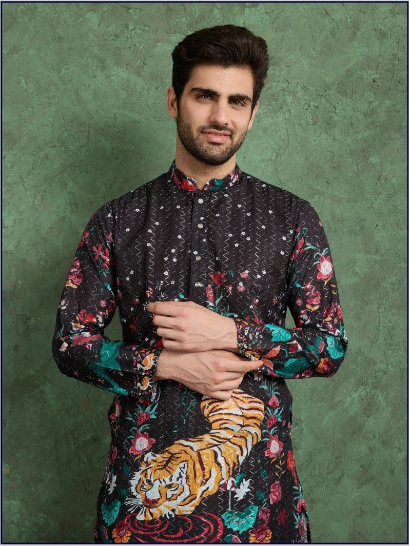 Shubhvastra Kurta Culture Embroidered Work Mens Kurta Collection