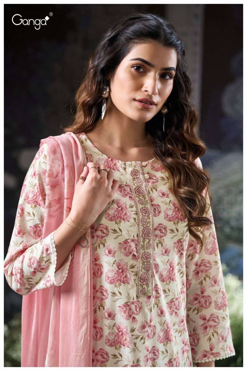 Ganga Brita Cotton Printed Designer Salwar Suit Collection