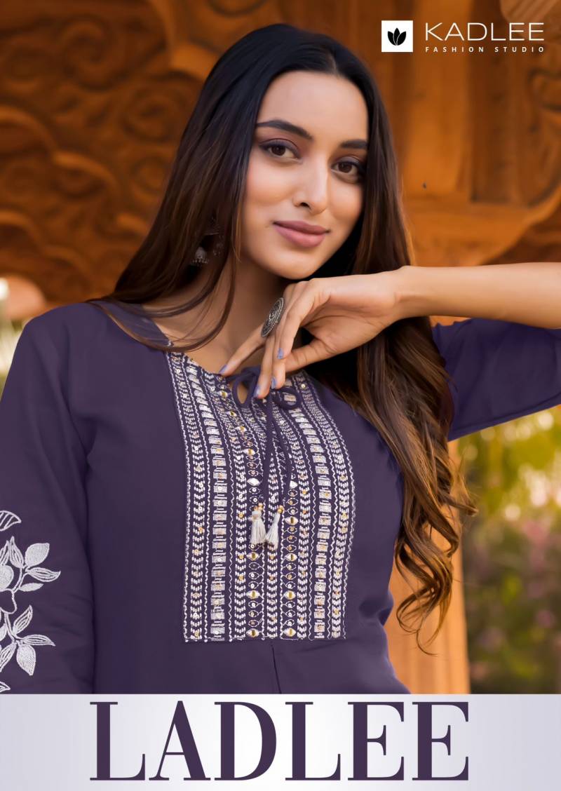 Kadlee Ladlee Thread Handwork Designer Kurti Collection