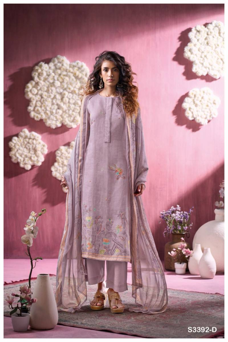 Ganga Florissa Linen Printed Salwar Suit Collection