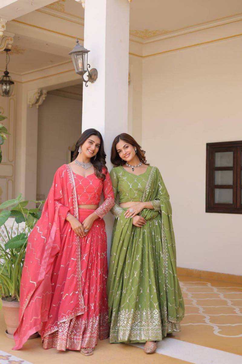 Sn 2335 Designer Embroidered Lehenga Choli Collection
