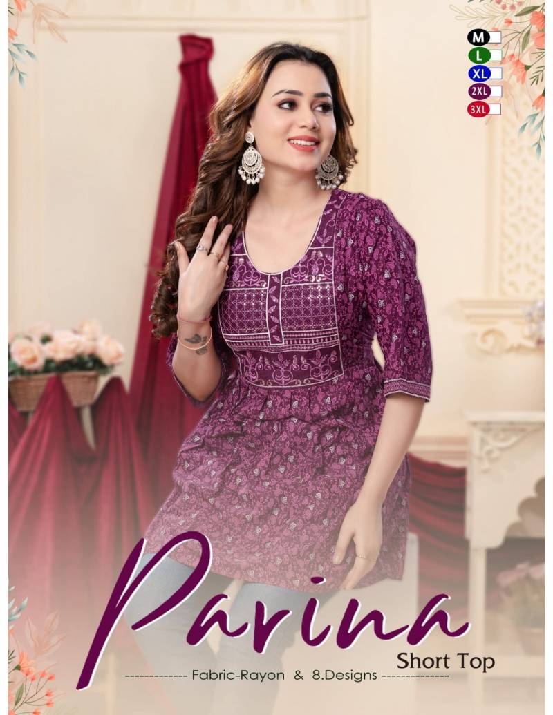 Ft Parina Rayon Printed Ladies Tops Collection