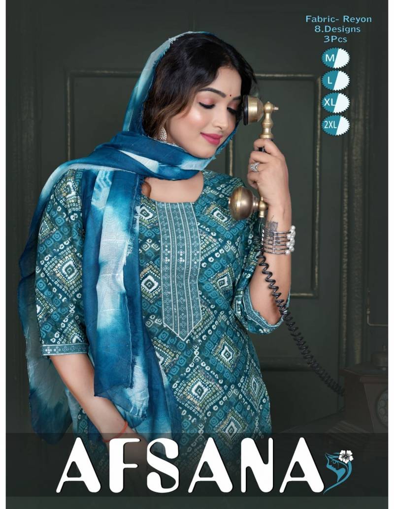 Ft Afsana Vol 11 Printed Kurti Bottom With Dupatta Collection