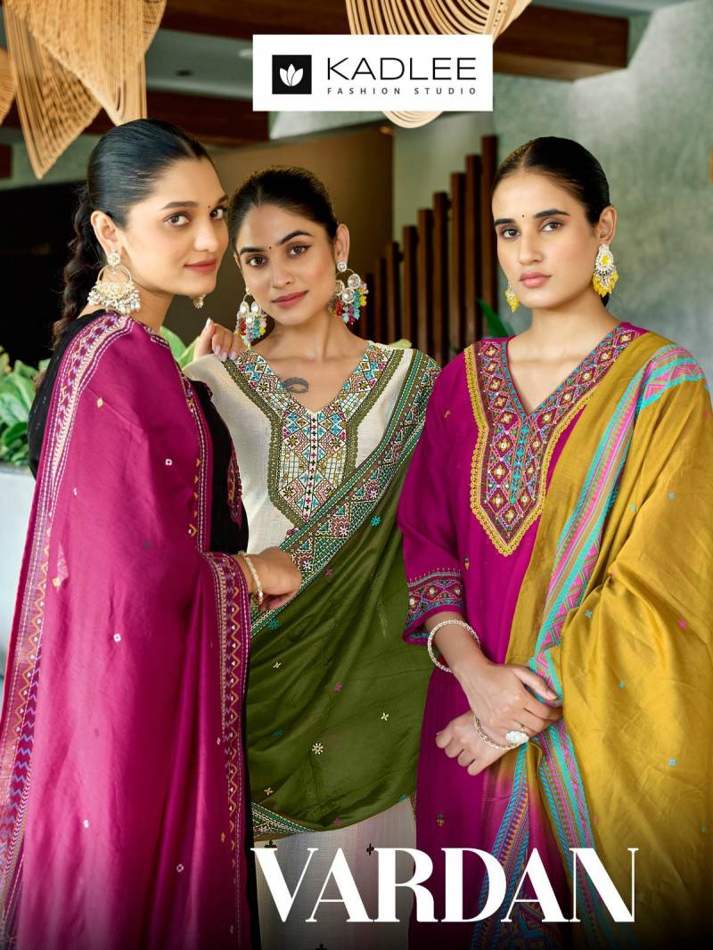 Kadlee Vardan Viscose Designer Kurti Bottom With Dupatta Collection