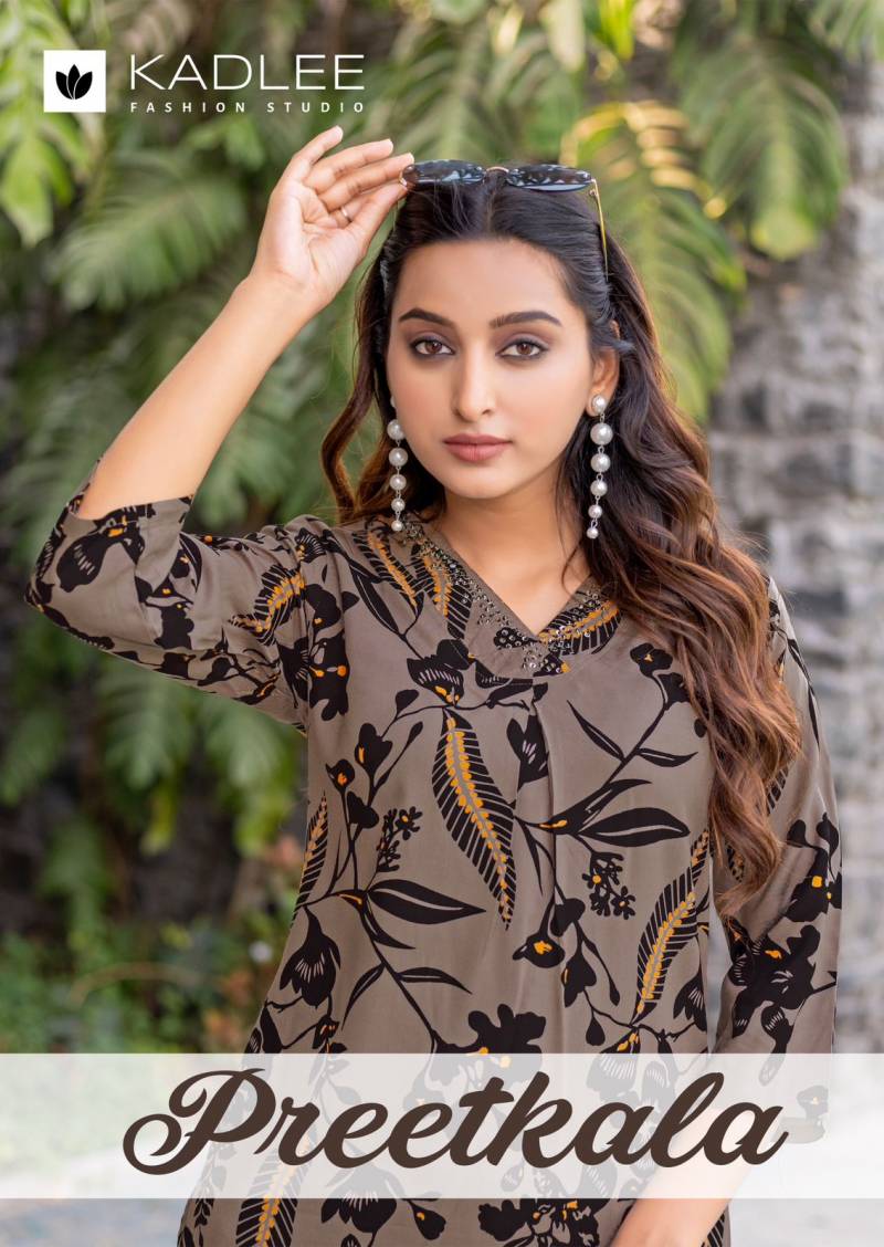 Kadlee Preetkala Printed Kurti With Bottom Collection
