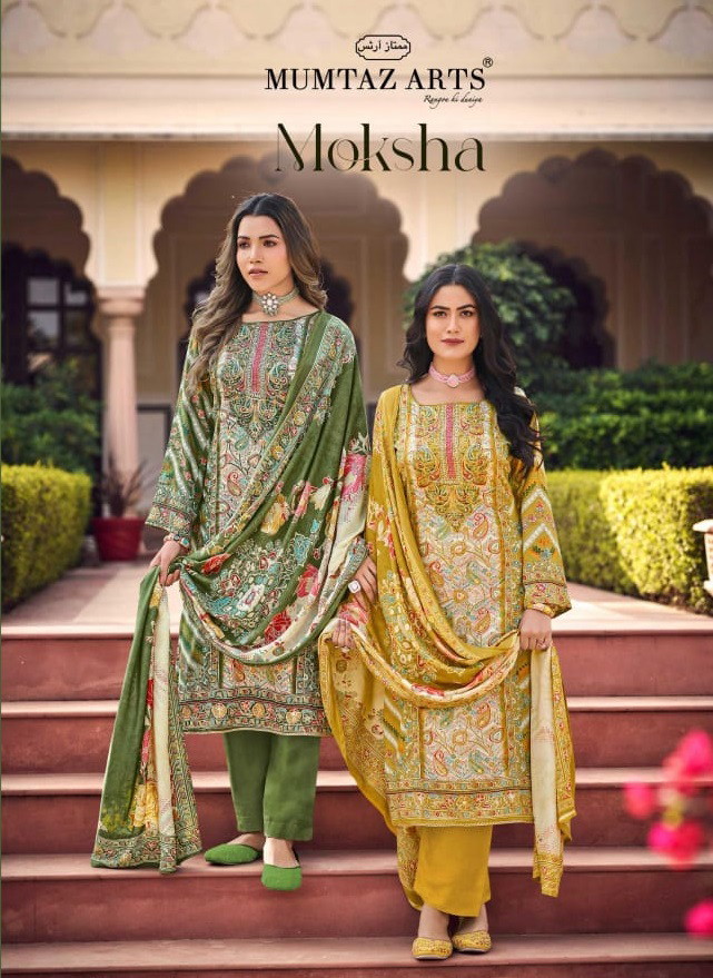 Mumtaz Moksha Printed Dress Material Collection