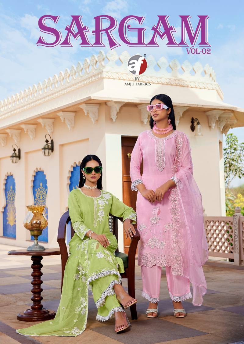 Af Sargam Vol 2 Designer Kurti Bottom With Dupatta Collection