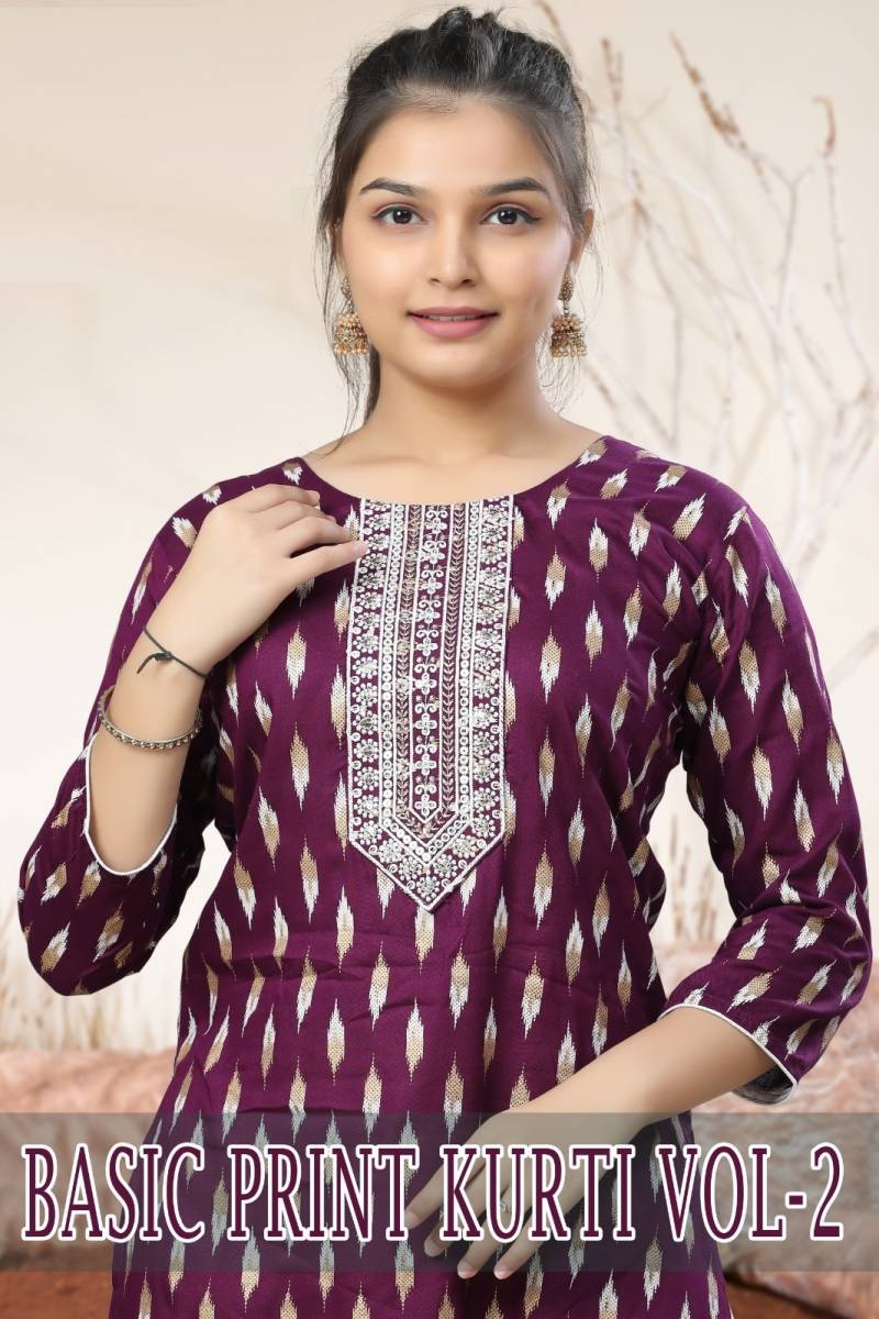 Basic Print Kurti Vol 2 Printed Kids Kurti Collection