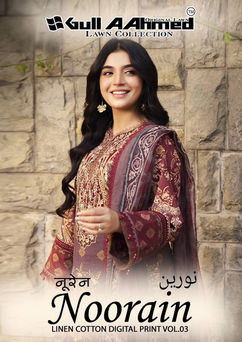 Gull A Ahmed Noorain Vol 3 Printed Dress Material Collection
