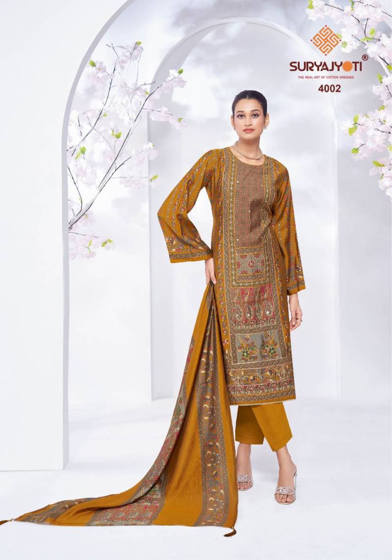 Suryajyoti Kanchan Vol 4 Printed Dress Material Collection