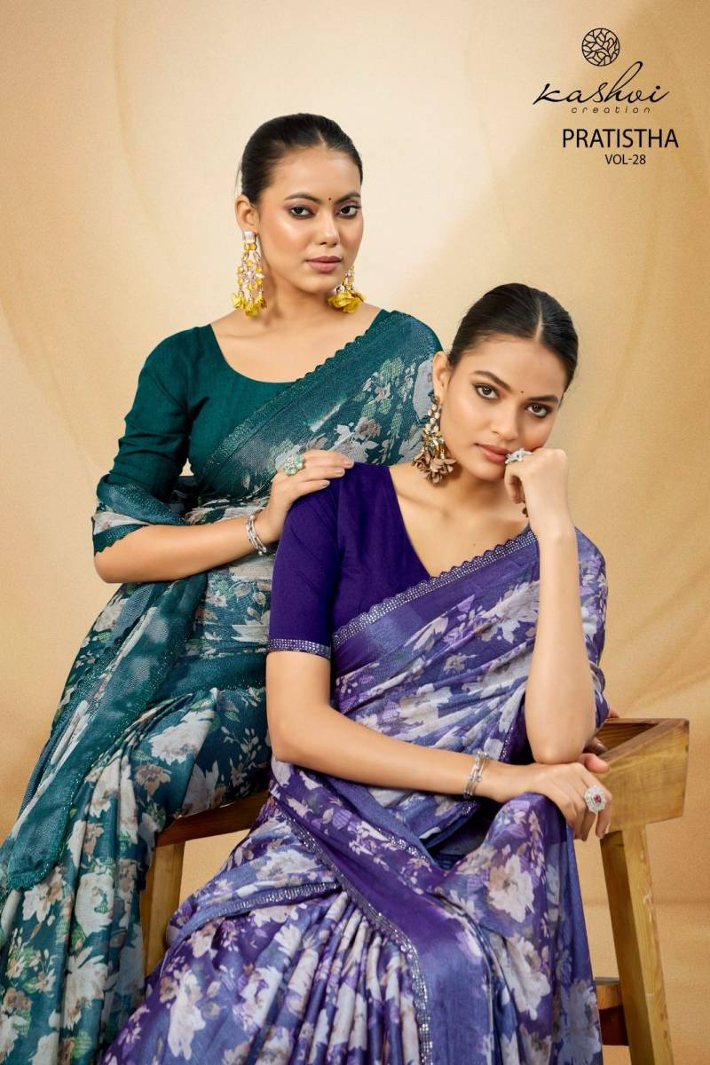 Kashvi Pratistha Vol 28 Fancy Printed Saree Collection