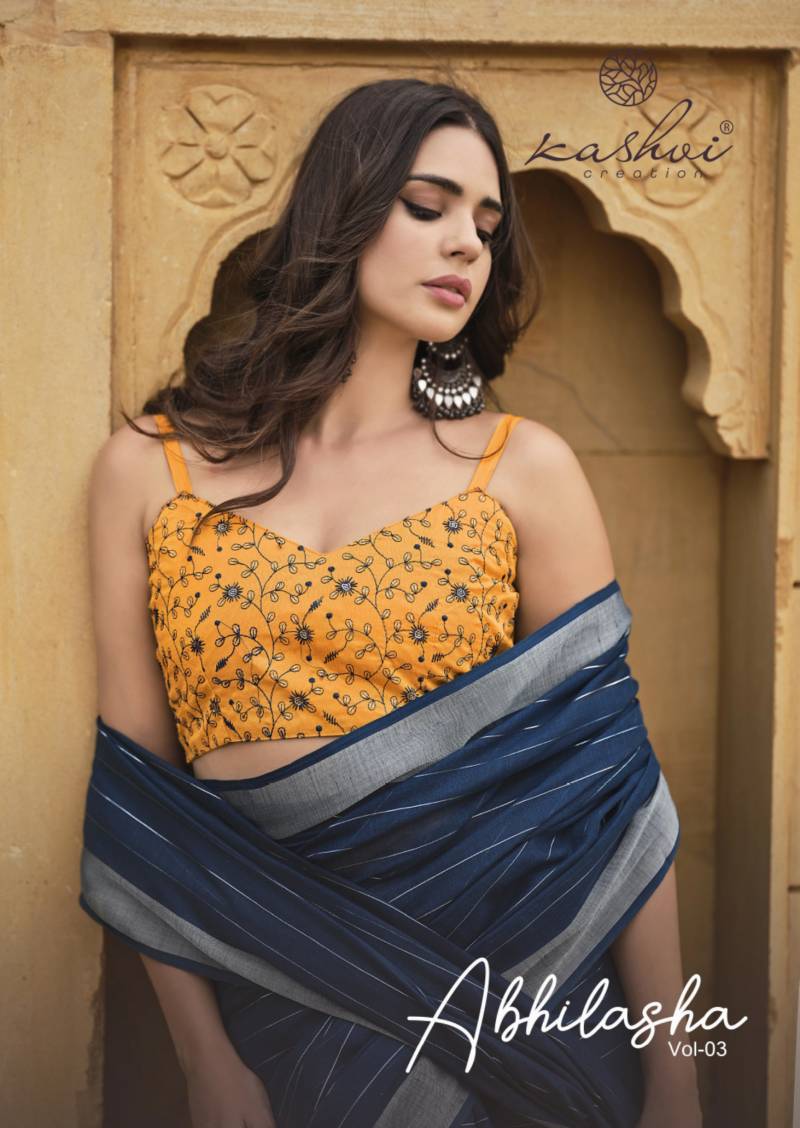 Kashvi Abhilasha Vol 3 Linen Silk Saree Collection