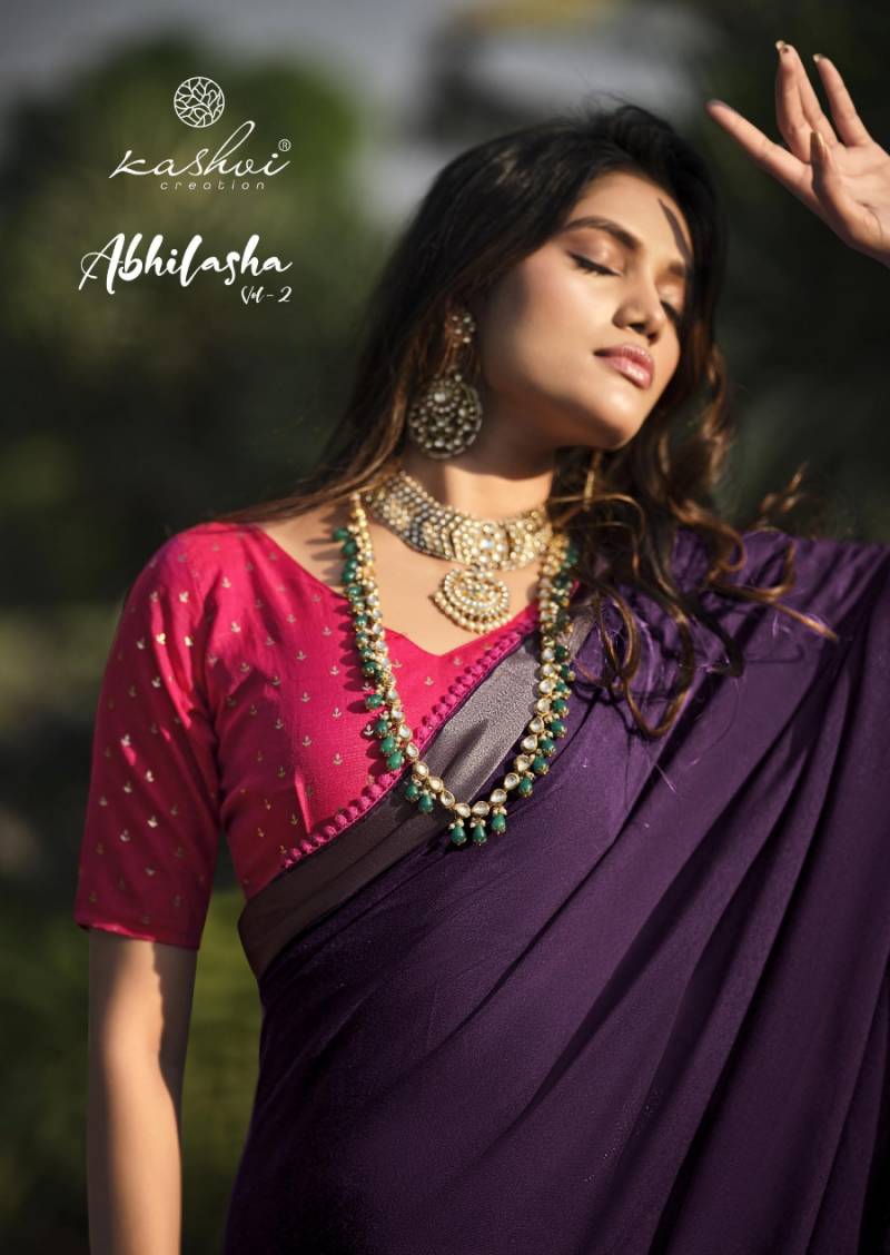 Kashvi Abhilasha Vol 2 Linen Silk Saree Collection