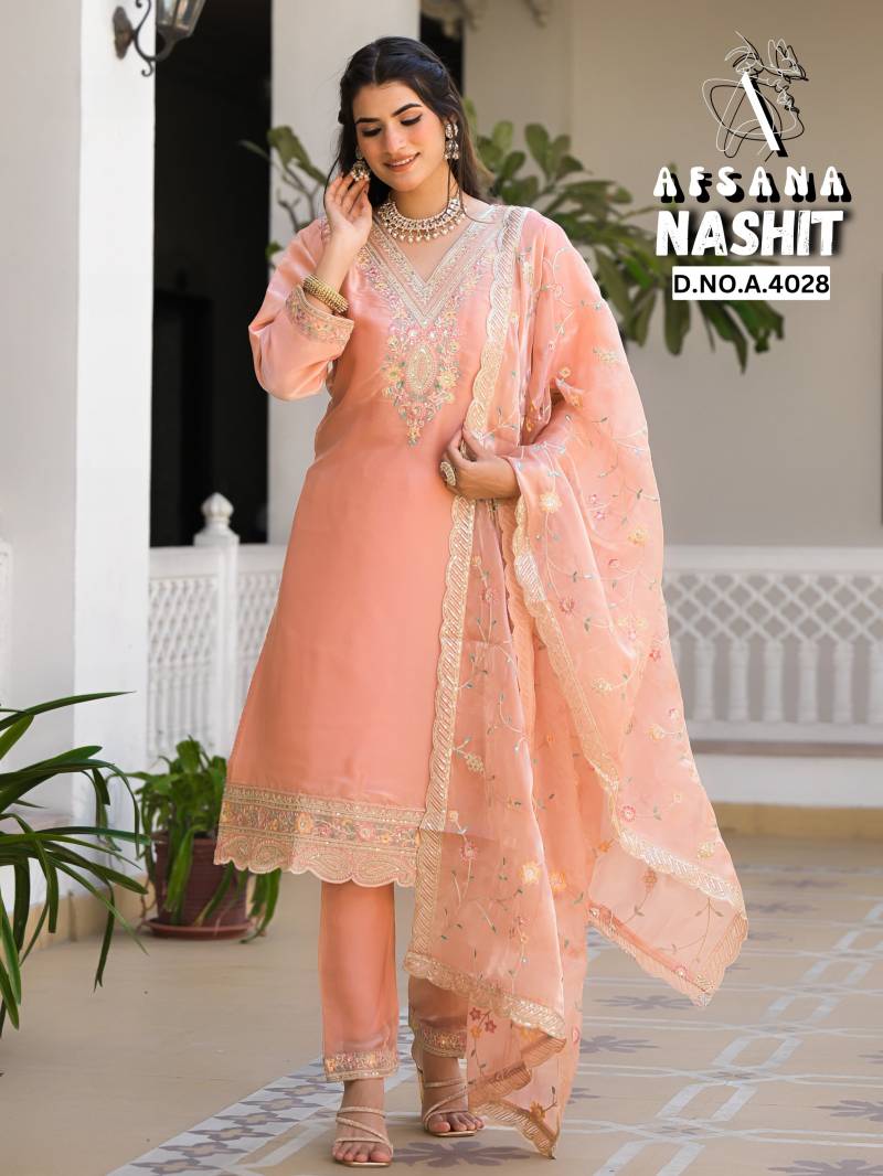 Afsana Nashit Designer Kurti Bottom With Dupatta Collection