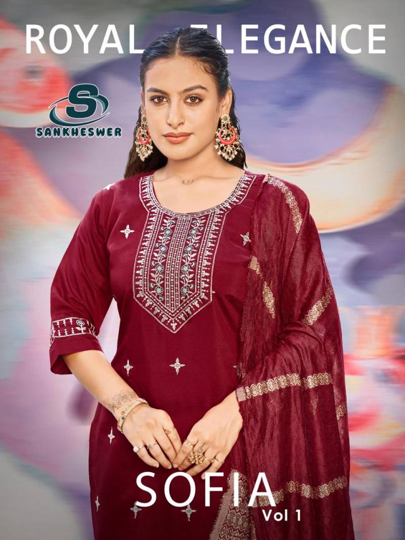 Sankheswer Sofia Vol 1 Silk Kurti Bottom With Dupatta Collection