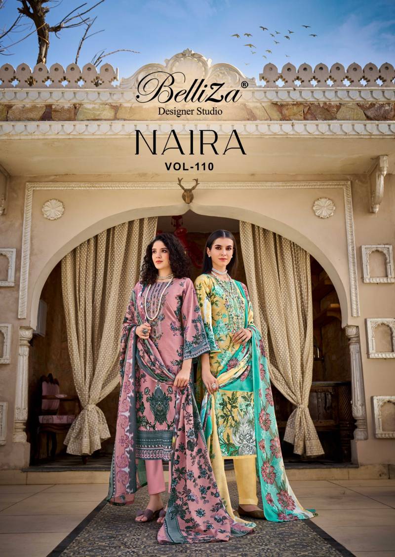 Belliza Naira Vol 110 Printed Dress Material Collection