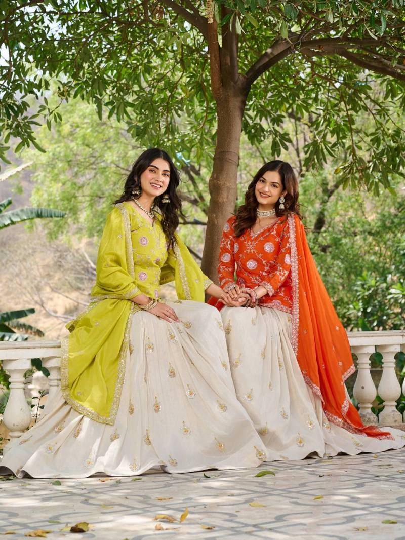 Luna Vol 54 Designer Tissue Silk Lehenga Choli Collection