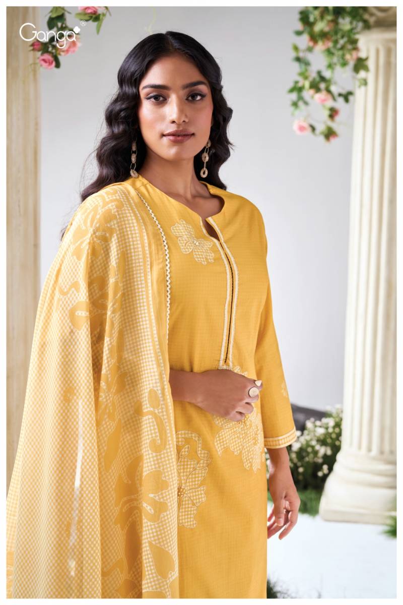 Ganga Iyana Printed Cotton Linen Salwar Suit Collection