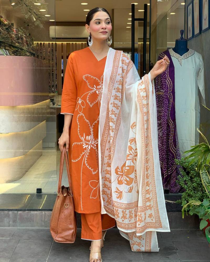 Vx 127 Designer Chanderi Kurti Bottom With Dupatta Collection