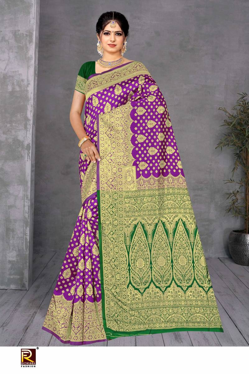 Ronisha 126 Casual Wear Banarasi Silk Saree Collection