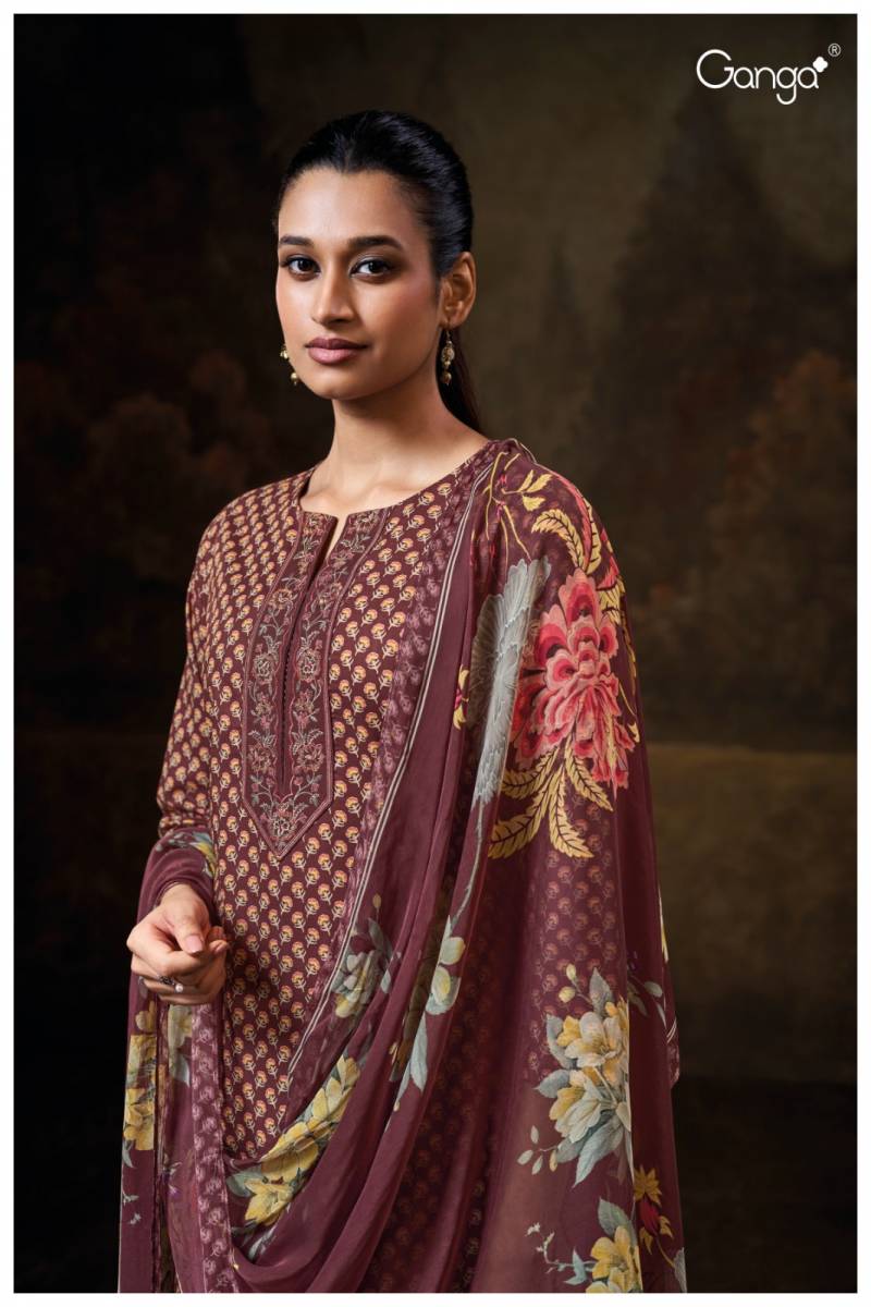 Ganga Ishwari Printed Embroidered Salwar Suits Collection