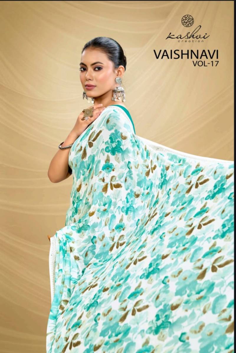 Kashvi Vaishnavi Vol 17 Georgette Printed Saree Collection