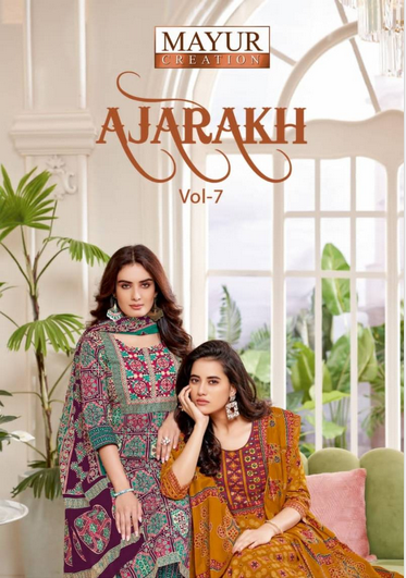 Mayur Ajarakh Vol 7 Printed Cotton Readymade Dress Collection