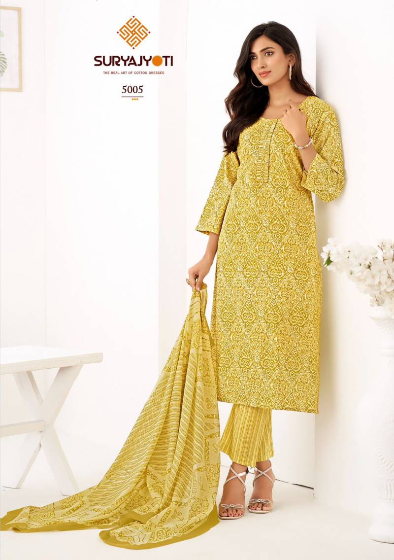 Suryajyoti Ice Look Vol 5 Cotton Dress Material Collection
