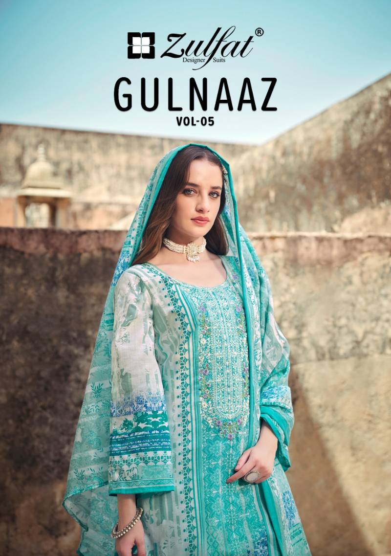 Zulfat Gulnaaz Vol 5 Printed Dress Material Collection