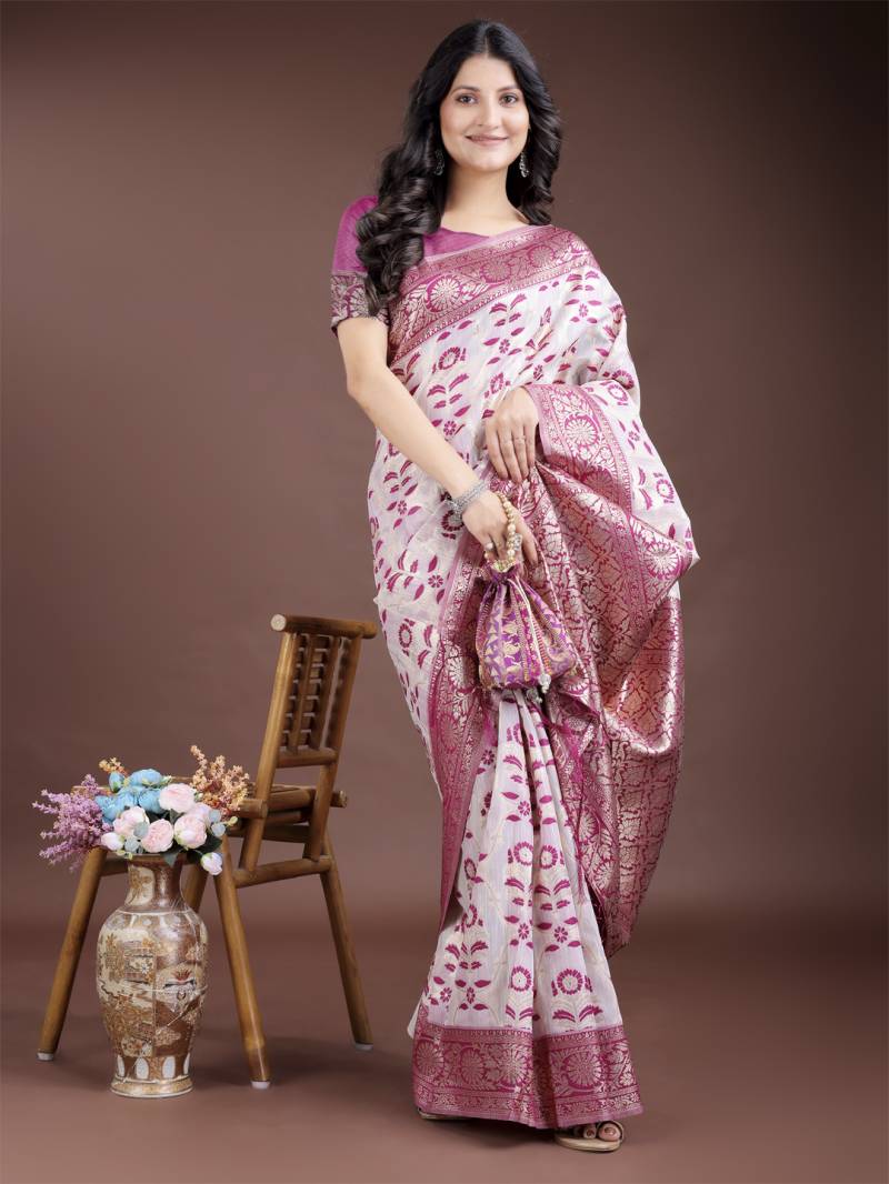 Ast Linen Queen Vol 8 Festive Wear Linen Cotton Saree Collection
