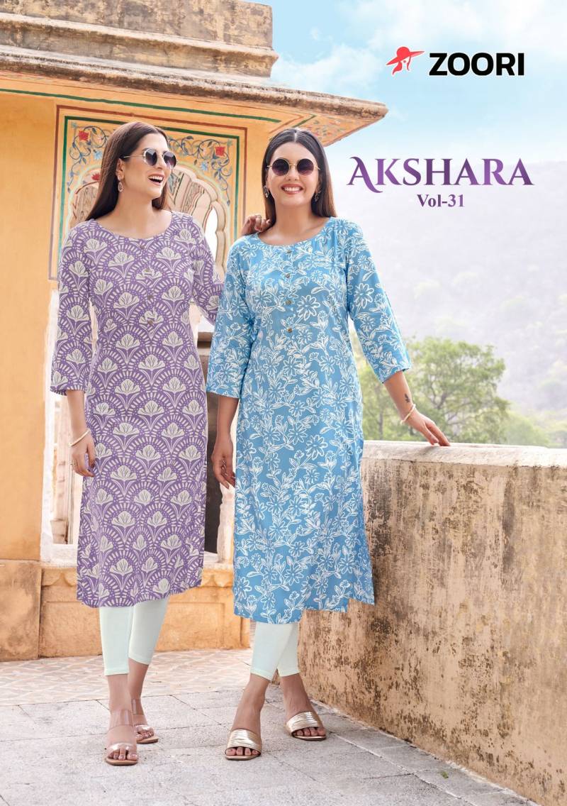 Zoori Akshara Vol 31 Daily Wear Printed Kurti Collection