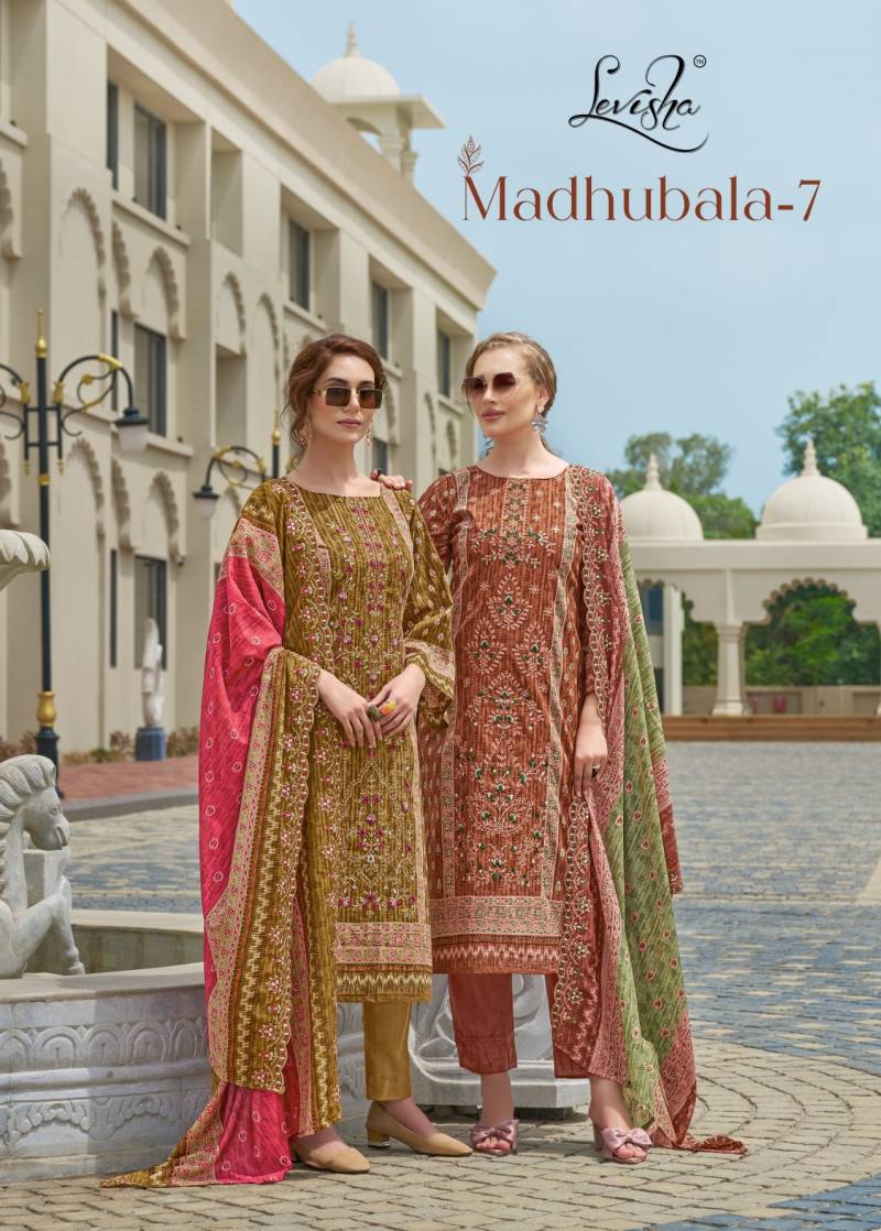 Levisha Madhubala 7 Lawn Cotton Dress Material Collection