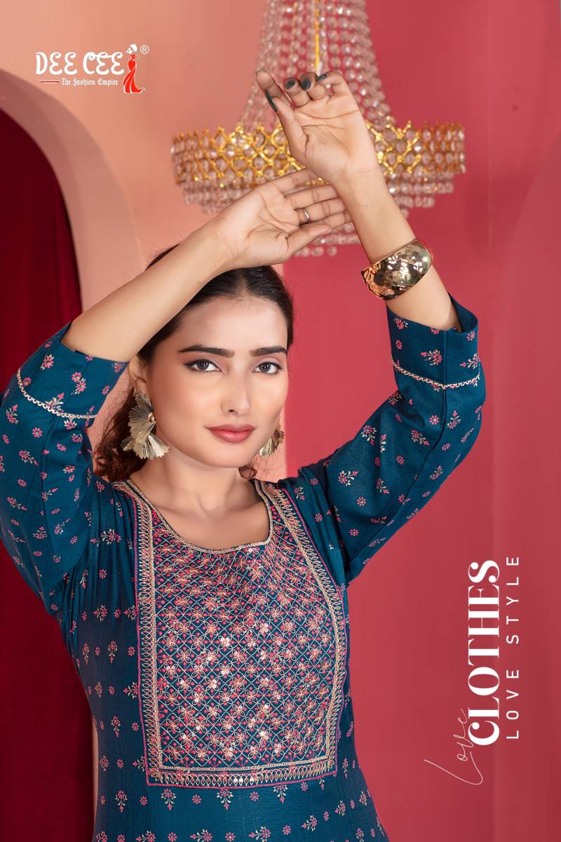 Deecee Palmer Vatican Casual Wear Printed Kurti Collection