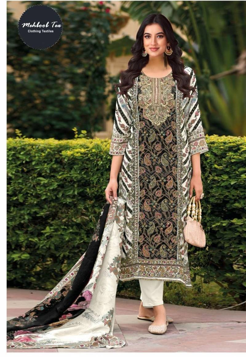 Mehboob Tex 1652 D And E Prtinted Pakistani Salwar Suits