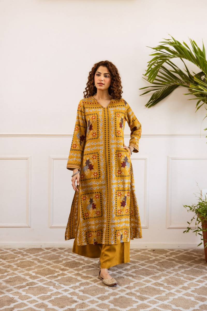 Naisha K 59 German Printed Kurti With Plazzo Collection