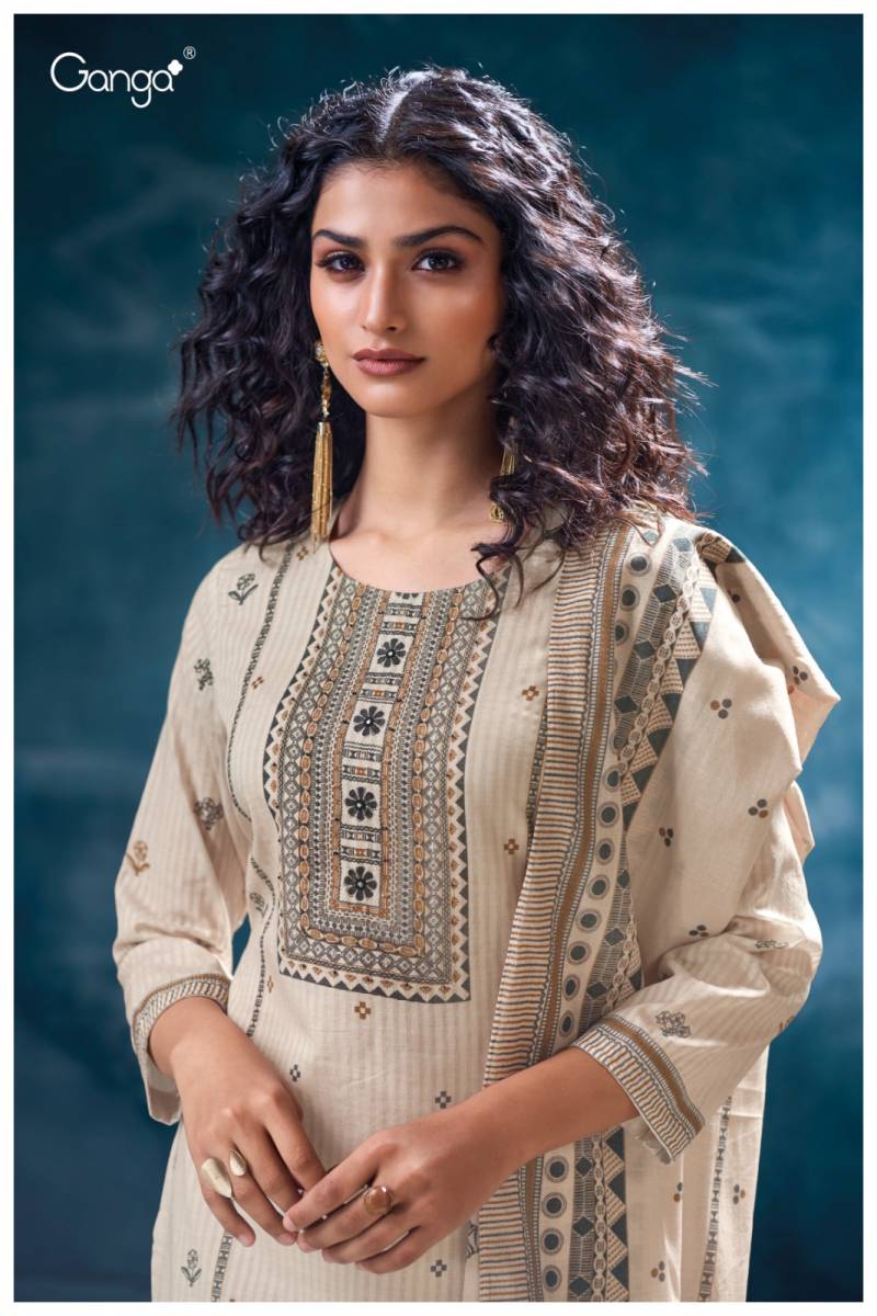 Ganga Purvaja Cotton Embroidered Salwar Kameez Collection