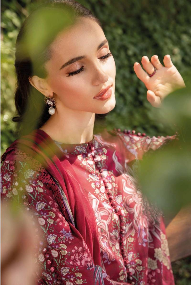 Deepsy Maria B M Print 25 Pakistani Salwar Suit Chiffon Dupatta