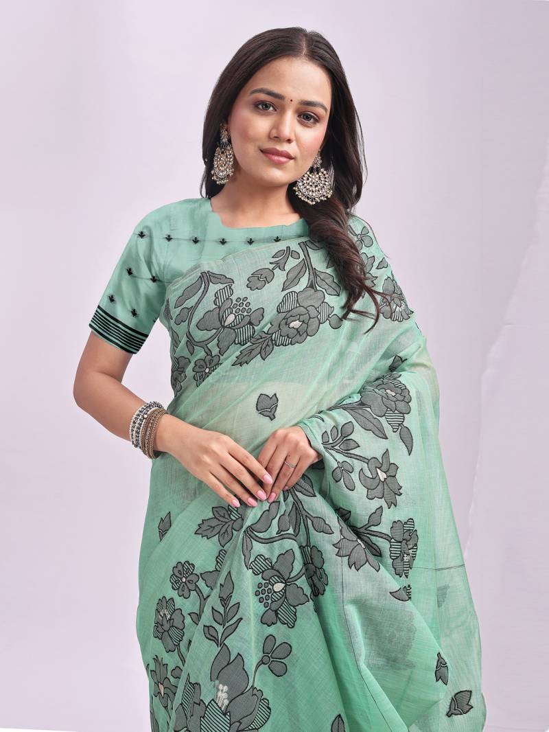 Ast Kashira Designer Linen Cotton Saree Collection