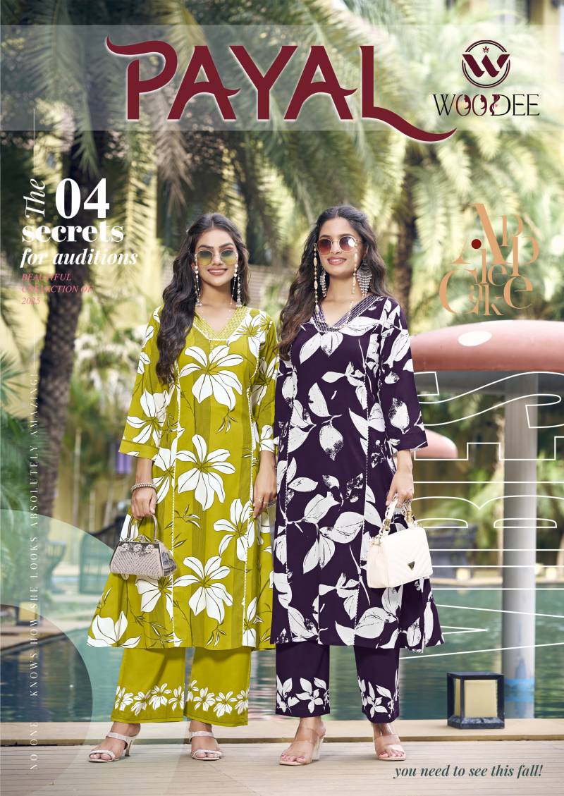 Woodee Payal Stylish Printed Co Ord Set Collection