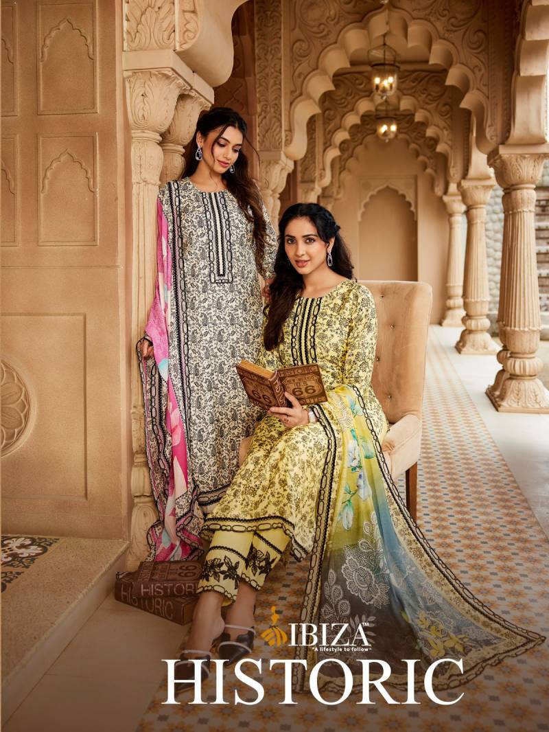 Ibiza Historic Bemberg Designer Printed Salwar Kameez Collection